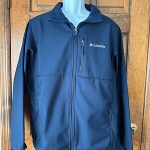 Columbia Navy Blue Fleece Lined Zip-Up Jacket Large